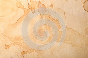 Sheet of old parchment paper as background, top view