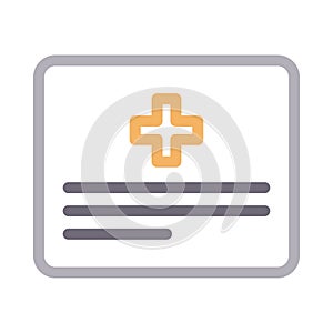 Sheet vector color line icon