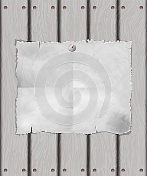 A sheet of white paper