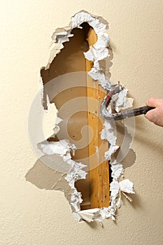 Sheetrock removal photo