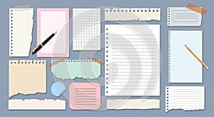 Sheets of copybook for notes