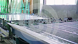 Sheets of factory manufacturing tempered clear float glass panels cut to size 4K