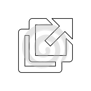 sheets icon. Element of web for mobile concept and web apps icon. Thin line icon for website design and development, app