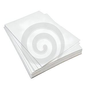 A4 sheets isolated on white background