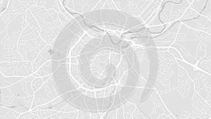 Sheffield map, England. Grayscale city map, vector streetmap