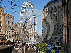 Sheffield big wheel in the city centre