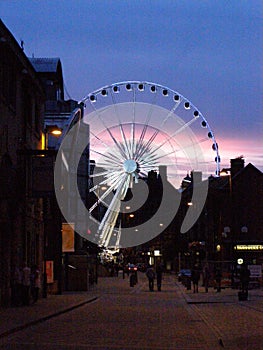 The Sheffield Wheel at sunset  Sheffield  UK  2009