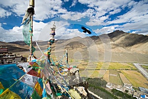 Shegar Dzong (Chode Monastery) in Tingri in Tibet