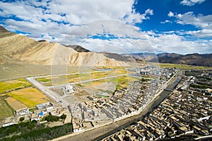 Shegar Dzong (Chode Monastery) in Tingri in Tibet