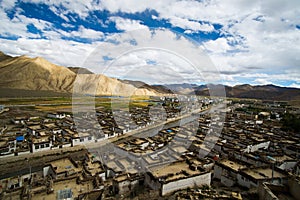 Shegar Dzong (Chode Monastery) in Tingri in Tibet, China