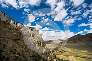 Shegar Dzong (Chode Monastery) in Tingri in Tibet, China