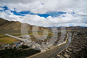 Shegar Dzong (Chode Monastery) in Tingri in Tibet, China