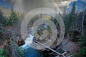 Shegunia Creek - Waterfall - Rainbow - Kispiox Valley