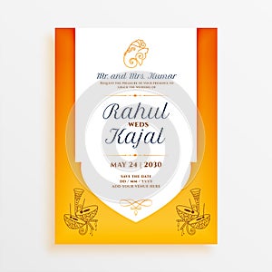 shehnai invitation card celebrate the big day with musical traditions photo