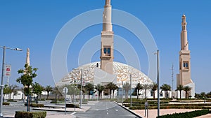 Sheikh Khalifa Bin Zayed mosque in Al Ain city of the Abu Dhabi Emirate