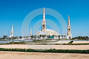 Sheikh Khalifa Bin Zayed mosque in Al Ain city of the Abu Dhabi Emirate