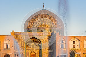 Sheikh Lotf Allah Mosque,  situated on the eastern side of   Naqsh-i Jahan Square Imam square, situated at the center of Isfahan