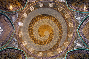 Sheikh Lotfollah Mosque in Isfahan, Iran