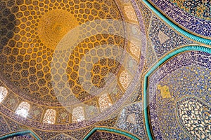 Sheikh Lotfollah Mosque in Isfahan, Iran