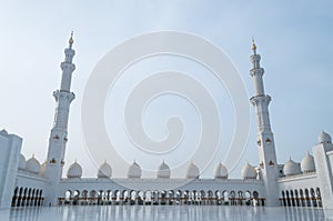 Sheikh Zayed Grand Mosque in Abu Dhabi, the capital city of the UAE