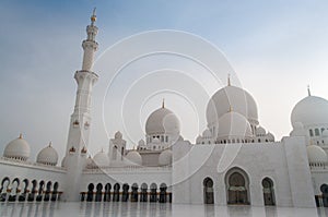 Sheikh Zayed Grand Mosque in Abu Dhabi, the capital city of the UAE