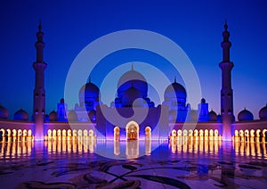 Sheikh Zayed Grand Mosque in Abu-Dhabi photo