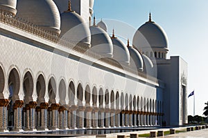 Sheikh Zayed Grand Mosque, Abu Dhabi is the largest in the UAE