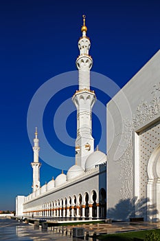 Sheikh Zayed Grand Mosque, Abu Dhabi is the largest in the UAE