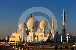 Sheikh Zayed Grand Mosque, Abu Dhabi is the largest in the UAE