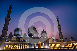 The Sheikh Zayed Grand Mosque, Abu Dhabi, UAE