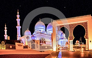 Sheikh Zayed Grand Mosque in Abu Dhabi, UAE