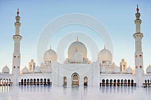 Sheikh Zayed Grand Mosque in Abu Dhabi, UAE