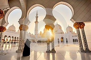 Sheikh Zayed Grand Mosque in Abu Dhabi, UAE