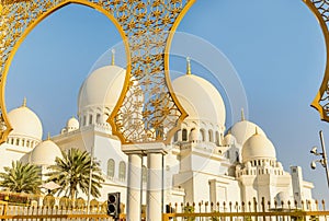 Sheikh Zayed Grand Mosque in Abu Dhabi, UAE