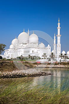 Sheikh Zayed Grand Mosque with in Abu-Dhabi, United Arab Emirates