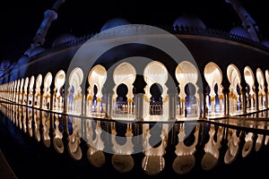 Sheikh Zayed Grand Mosque in Abu-Dhabi, United Arab Emirates