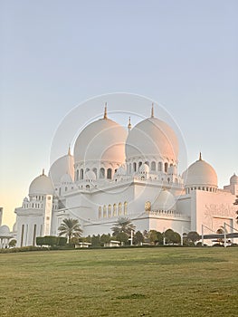 Sheikh Zayed Grand Mosque at Abu Dhabi United Arab Emirates