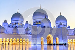 Sheikh Zayed Grand Mosque in Abu Dhabi, United Arab Emirates