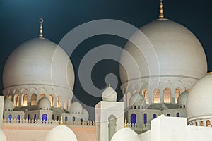 Sheikh Zayed Grand mosque in Abu Dhabi, United Arab Emirates