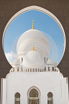 Sheikh Zayed Grand Mosque, Abu Dhabi, United Arab Emirates.