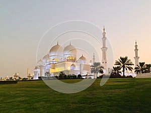 One of the Beautiful Mosque sheikh Zayed Grand Mosque Abu Dhabi United Arab Emirates 22/12/2019