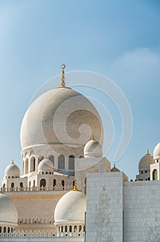 Sheikh Zayed Grand Mosque domes, Abu Dhabi - UAE