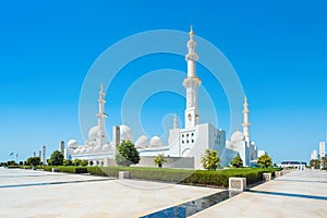 Sheikh Zayed Grand Mosque on October 2, 2014 in Abu Dhabi