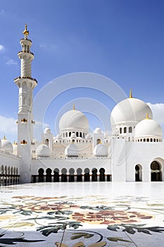 Sheikh Zayed Mosque in Abu Dhabi,