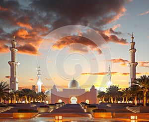 Sheikh Zayed mosque in Abu Dhabi, UAE