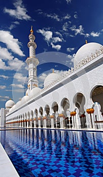 Sheikh Zayed mosque in Abu Dhabi, UAE