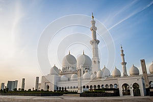 Sheikh Zayed Mosque at Abu-Dhabi, UAE, Uniter Arab Emirates