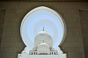 Sheikh Zayed Mosque in Abu Dhabi, United Arab Emirates