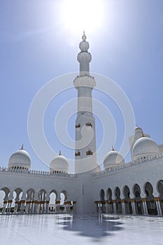 Sheikh Zayed mosque in Abu Dhabi, United Arab Emirates, Middle East