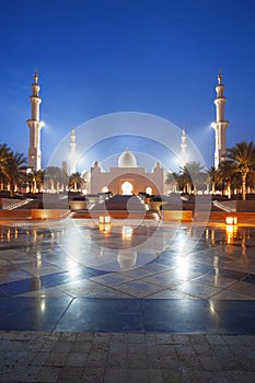 Sheikh Zayed mosque in Abu Dhabi, United Arab Emirates, Middle East